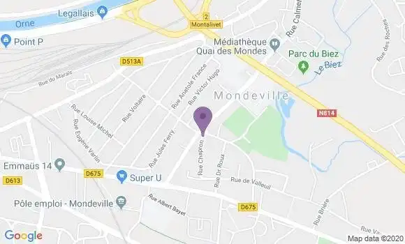 Localisation Crédit Agricole Agence de Mondeville