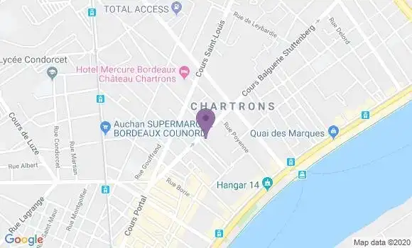 Localisation Crédit Agricole Agence de Bordeaux Chartrons
