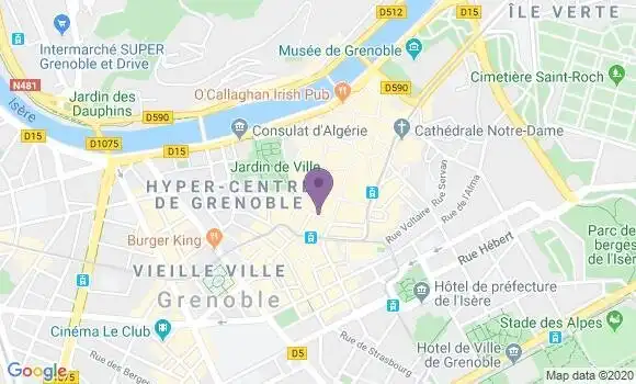 Localisation Crédit Agricole Agence de Grenoble le Store