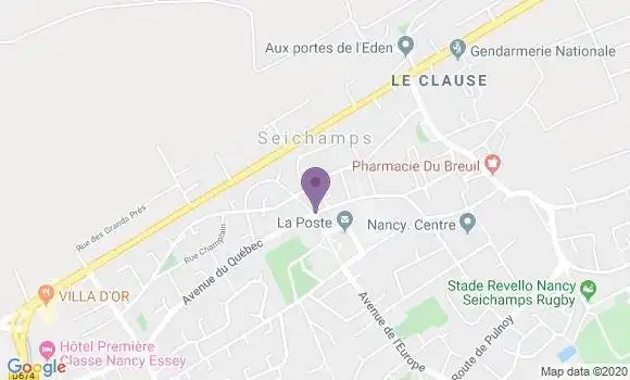 Localisation Crédit Agricole Agence de Seichamps