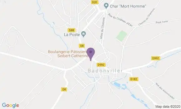 Localisation Crédit Agricole Agence de Badonviller