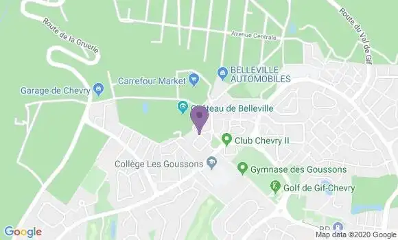 Localisation Crédit Agricole Agence de Chevry