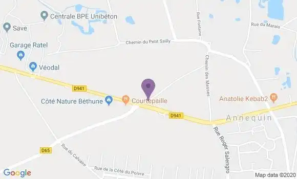 Localisation Crédit Agricole Agence de Noeux les Mines