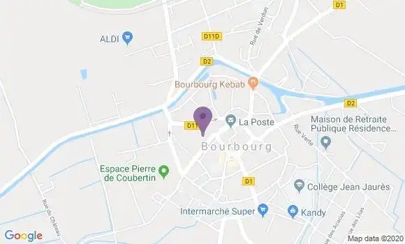 Localisation Crédit Agricole Agence de Bourbourg