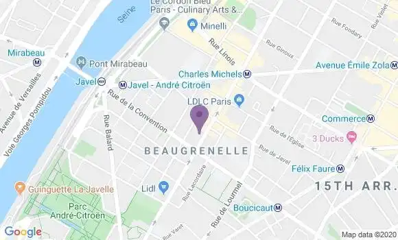 Localisation Crédit Agricole Agence de Paris Saint Charles