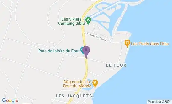 Localisation Crédit Agricole Agence de Petit Piquey