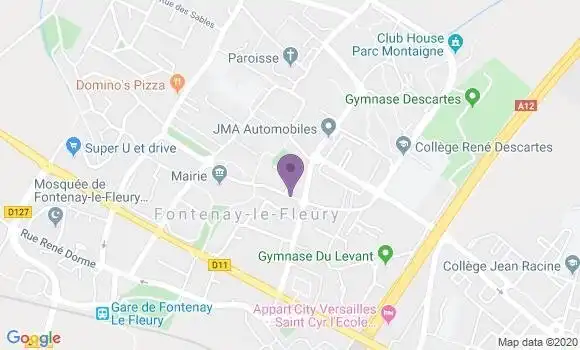 Localisation LCL Agence de Fontenay le Fleury