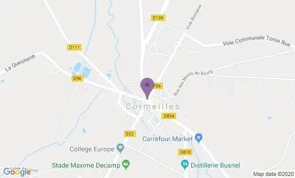 Localisation Crédit Agricole Agence de Cormeilles