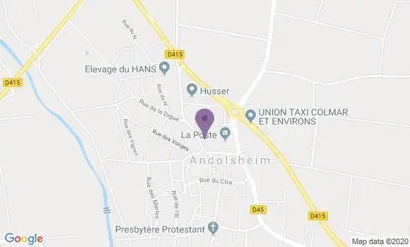 Localisation Crédit Agricole Agence de Muntzenheim