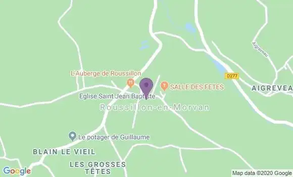 Localisation Crédit Agricole Agence de Roussillon Cités