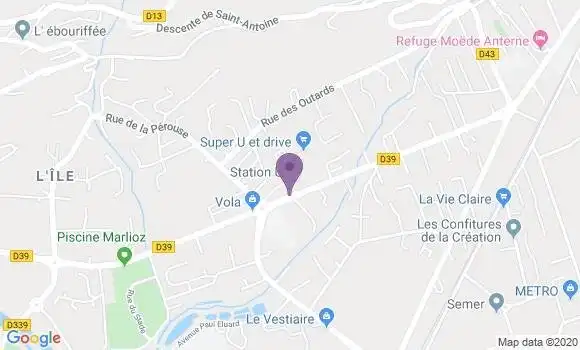 Localisation Crédit Agricole Agence de Passy