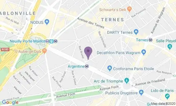 Localisation Crédit Agricole Agence de Paris Argentine