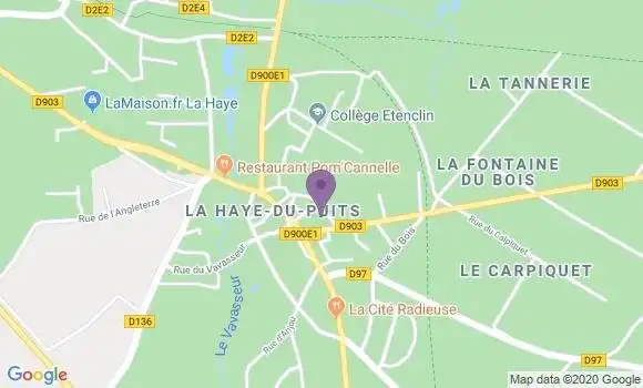Localisation Crédit Agricole Agence de La Haye du Puits
