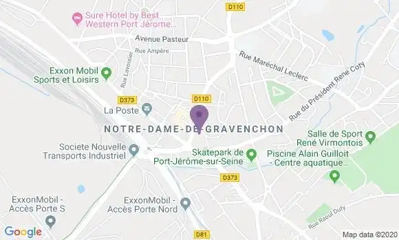 Localisation Crédit Agricole Agence de Notre Dame de Gravenchon