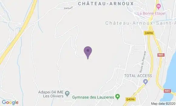 Localisation Crédit Agricole Agence de Château Arnoux Saint Auban