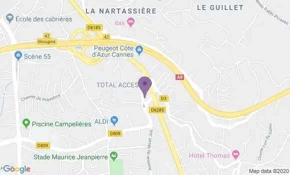 Localisation Crédit Agricole Agence de Cannes Habitat Conseil