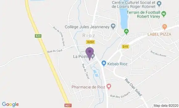 Localisation Crédit Agricole Agence de Rioz