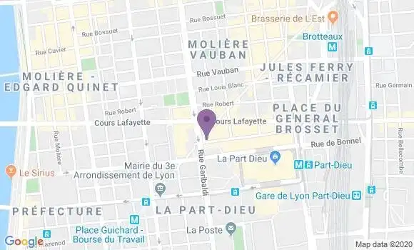 Localisation Crédit Agricole Agence de Lyon Part Dieu les Halles
