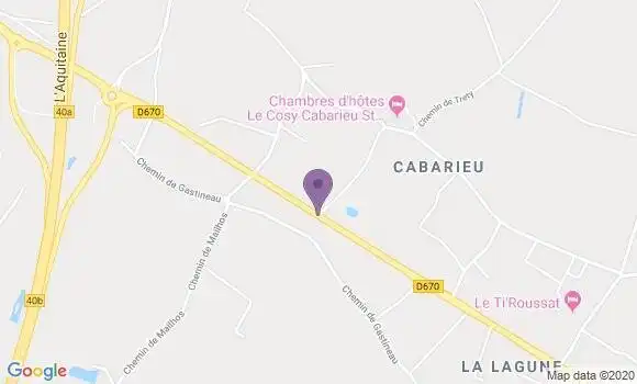 Localisation Crédit Agricole Agence de Saint André de Cubzac