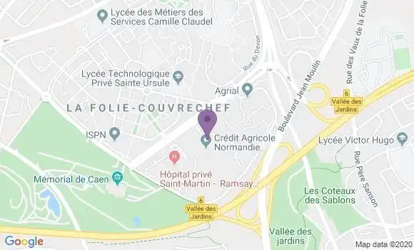 Localisation Crédit Agricole Agence de Caen Agence Entreprises