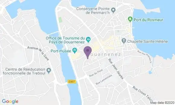 Localisation LCL Agence de Douarnenez