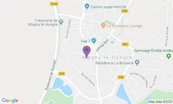 Localisation LCL Agence de Magny le Hongre