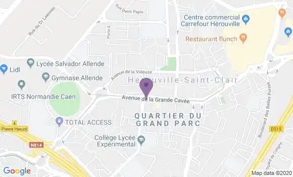 Localisation Crédit Agricole Agence de Hérouville Saint Clair Grande Cavée