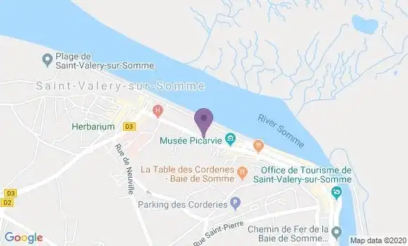 Localisation Crédit Agricole Agence de Saint Valery sur Somme