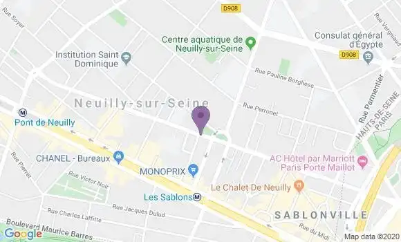 Localisation LCL Agence de Neuilly sur Seine Saint Pierre