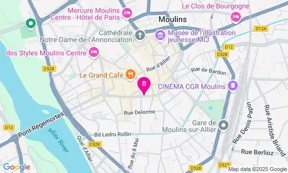 Localisation LCL Agence de Moulins