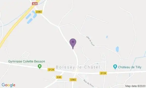 Localisation Crédit Agricole Agence de Boissey le Châtel