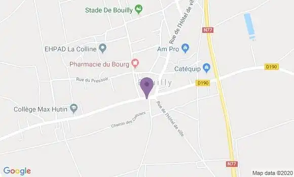 Localisation Crédit Agricole Agence de Bouilly