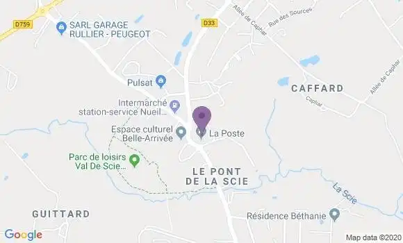 Localisation Crédit Agricole Agence de Nueil les Aubiers
