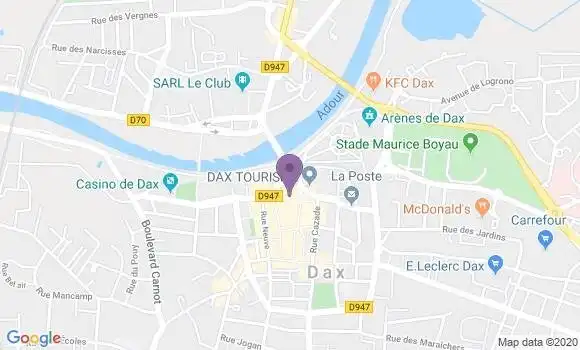 Localisation LCL Agence de Dax