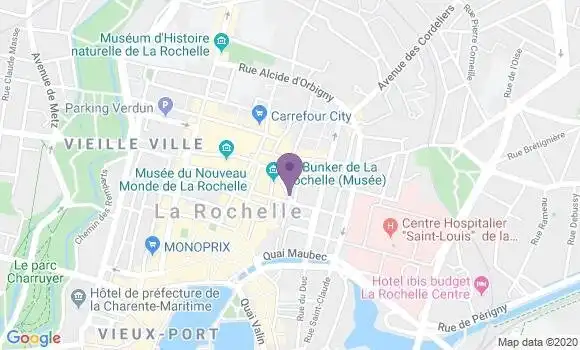 Localisation Crédit Agricole Agence de La Rochelle Banque Privée