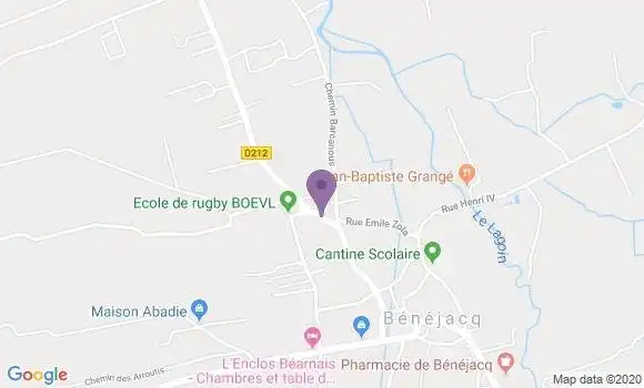 Localisation Crédit Agricole Agence de Nay