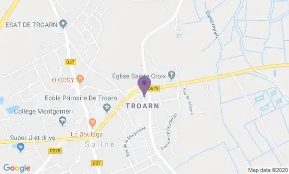 Localisation Crédit Agricole Agence de Troarn