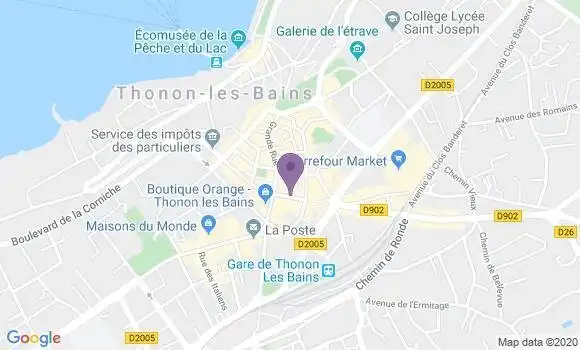 Localisation LCL Agence de Thonon les Bains