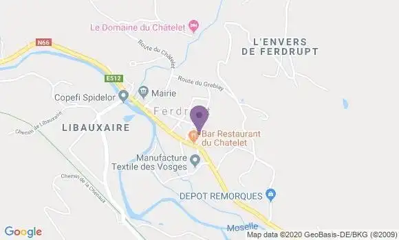 Localisation Crédit Agricole Agence de Rupt sur Moselle