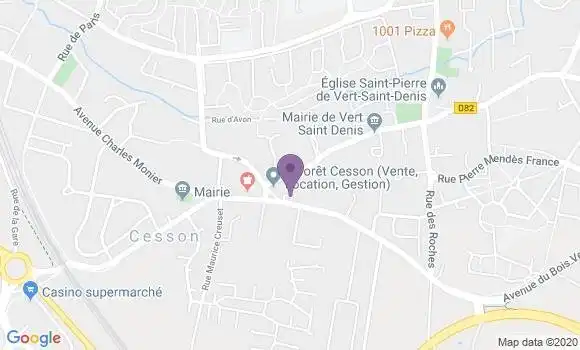 Localisation Crédit Agricole Agence de Cesson