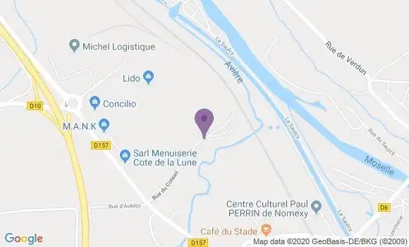 Localisation Crédit Agricole Agence de Châtel Censoir