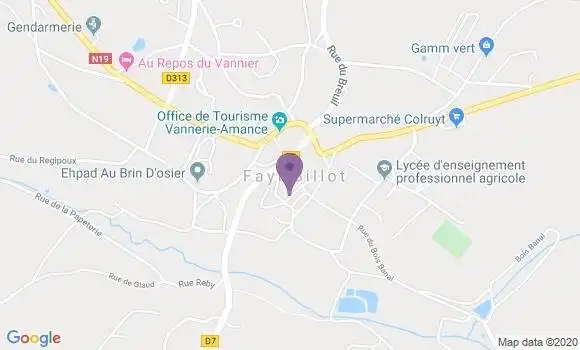 Localisation Crédit Agricole Agence de Fayl Billot