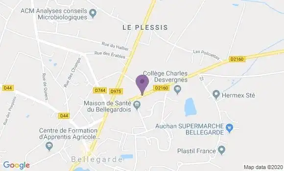 Localisation Crédit Agricole Agence de Carrouges