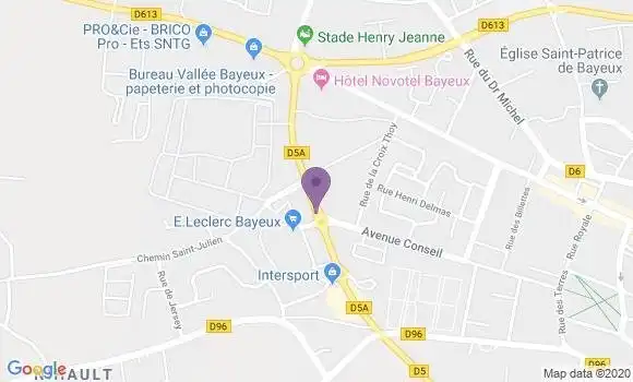 Localisation LCL Agence de Bayeux Clp