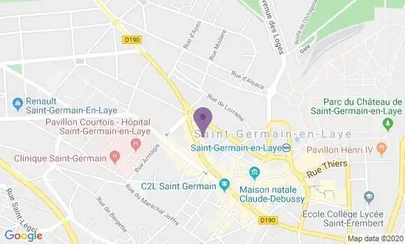 Localisation Crédit Agricole Agence de Saint Germain en Laye