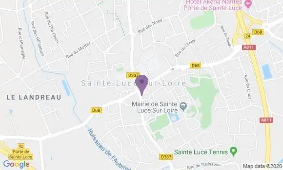 Localisation LCL Agence de Sainte Luce sur Loire