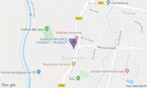 Localisation Crédit Agricole Agence de Rixheim