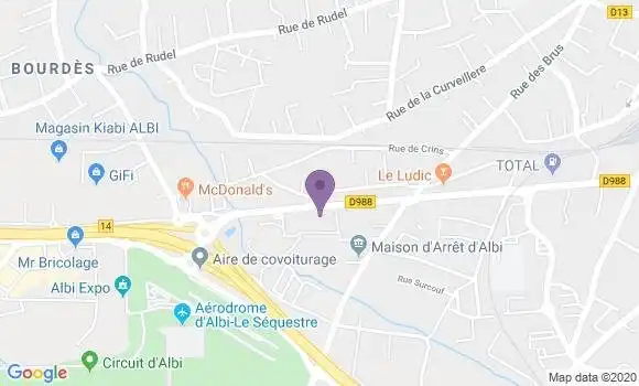 Localisation Crédit Agricole Agence d