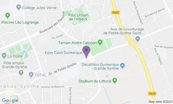 Localisation Crédit Agricole Agence de Grande Synthe Basroch