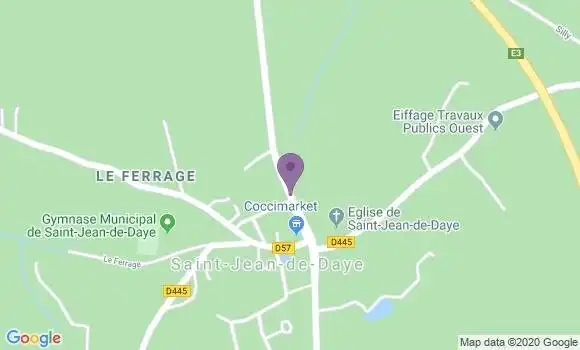 Localisation Crédit Agricole Agence de Saint Jean de Daye